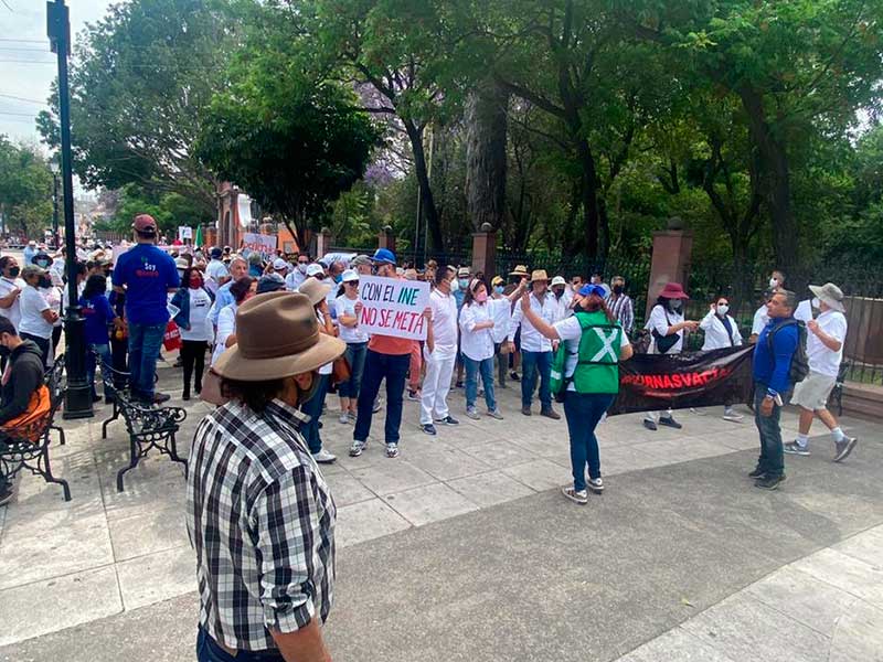 Marchan para promover urnas vacías / Foto: Estrella Álvarez