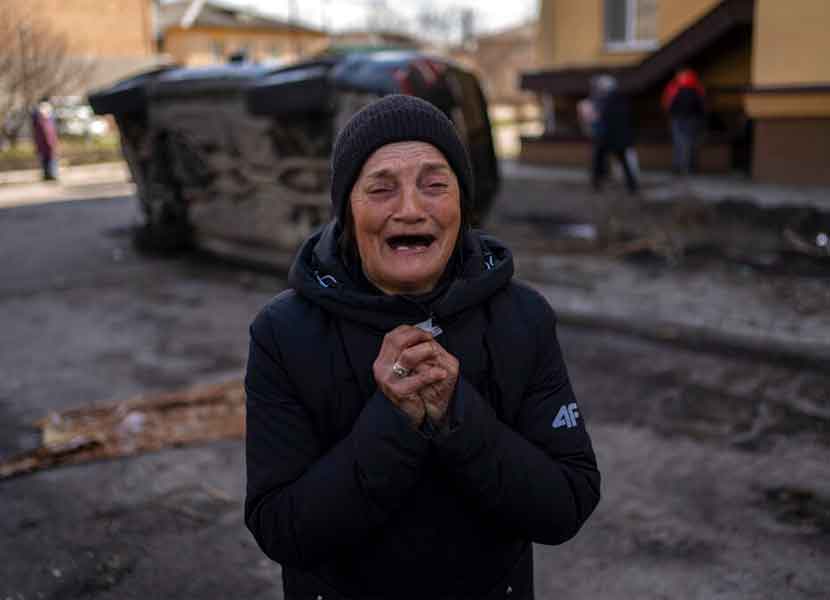 En Ucrania lloran a los muertos y desaparecidos por la guerra. / Foto: AP