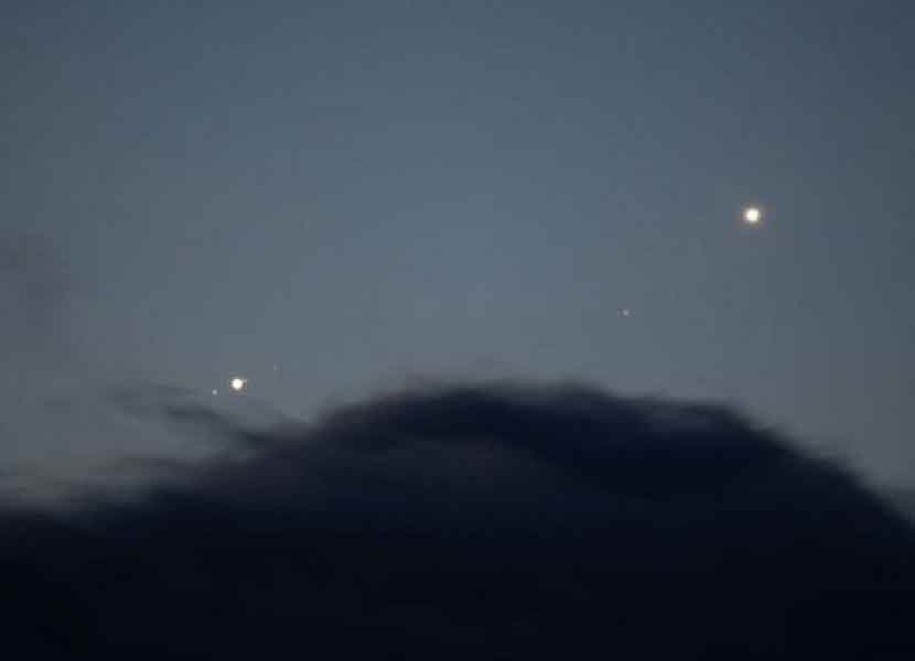 Venus y Jupiter se han estado acercando toda la semana. / Foto: Especial