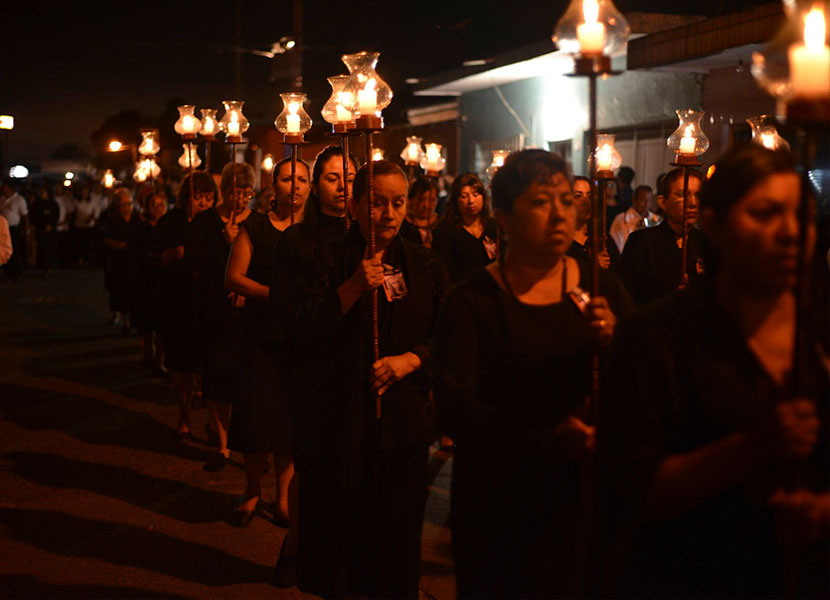 La procesión del silencio en Querétaro se celebrará el viernes santo después de las 18:00 horas. Foto: Cuartoscuro