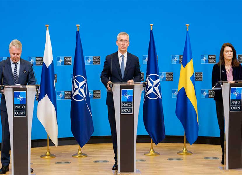 Suecia y Finlandia se reunieron con la OTAN para integrarse a la Alianza. Foto: EN