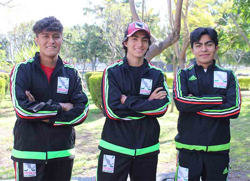 Será la primera vez que los atletas Emmanuel González, Germán Contreras y Fermín Javier representen a México en un campeonato mundial. (Especial)
