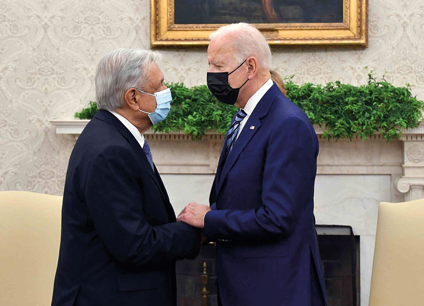 El pasado 18 de noviembre, el presidente de México, Andrés Manuel López Obrador se reunió con su homólogo estadounidense, Joe Biden. / Foto: Cuartoscuro