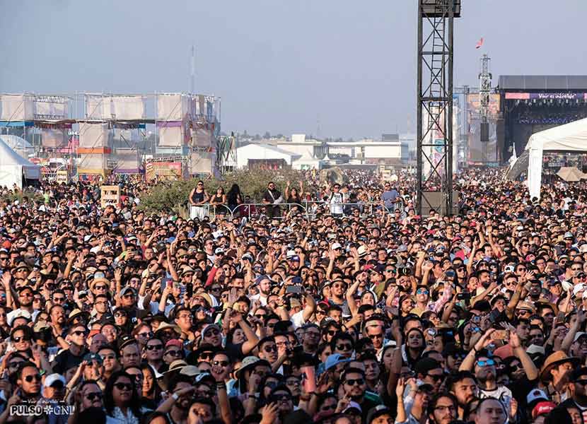 El festival tiene permitido un aforo de 45 mil personas y debe finalizar a las dos de la mañana del domingo 8 de mayo. / Foto: Twitter Pulso GNP