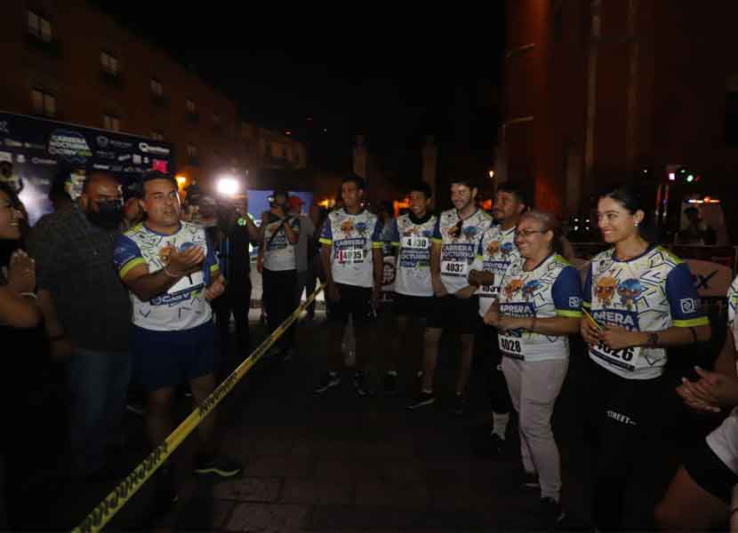 La Tradicional Carrera Nocturna es la primera en el Municipio de Querétaro de gran importancia después de la pandemia. / Foto: Especial