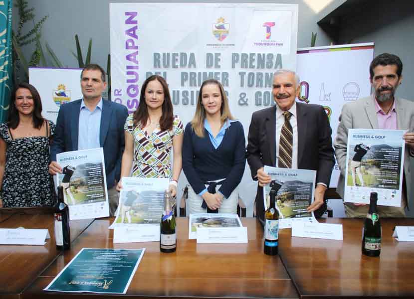 La secretaria de Turismo, Mariela Morán Ocampo, aseguró que a través del Golf se logra promover los atractivos turísticos de Querétaro. / Foto: Especial