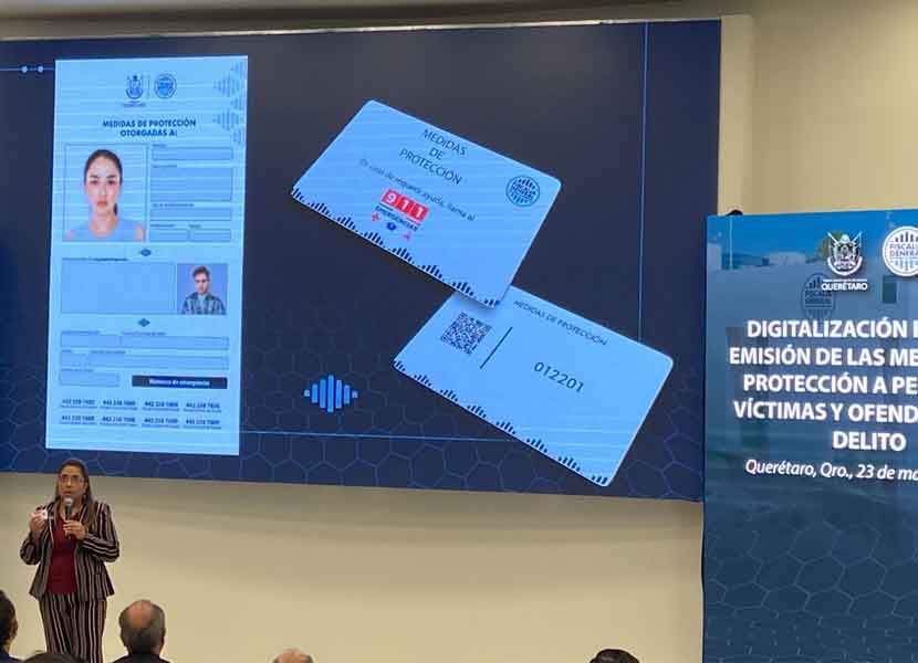 Se realizó la presentación de la digitalización para la emisión de las medidas de protección a personas víctimas y ofendidas del delito en Querétaro. / Foto: Especial