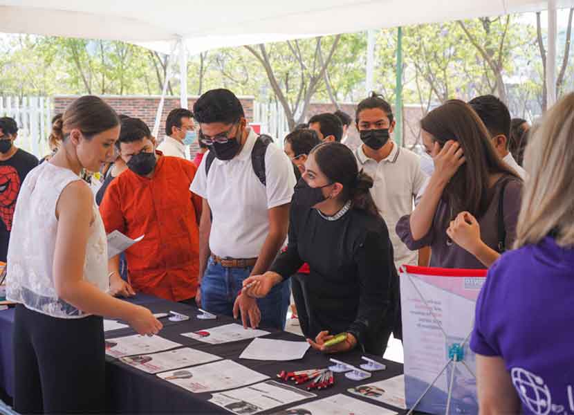 Con esta expo se amplían las oportunidades de los jóvenes de Querétaro para desarrollarse académica y profesionalmente. / Foto: Especial