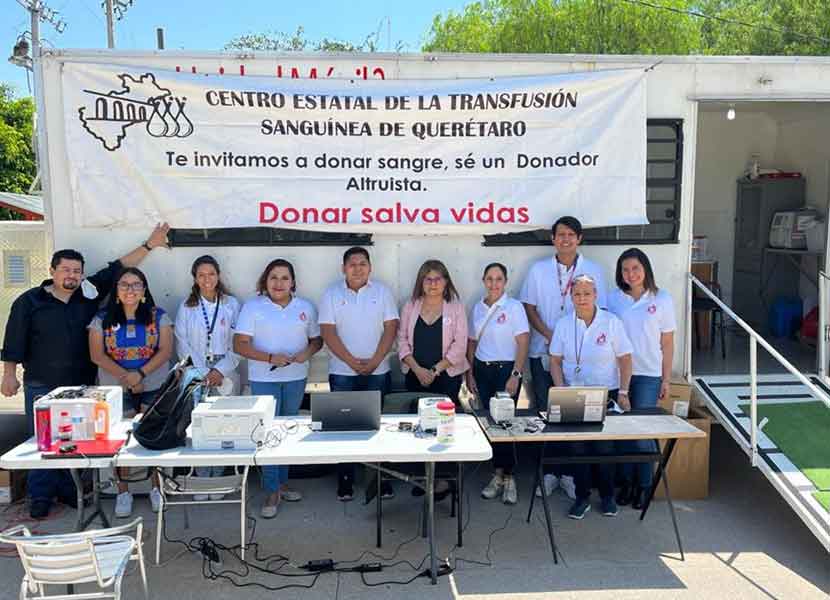 La Secretaría de Salud de Querétaro agradeció a todas las personas que se han solidarizado y han donado sangre. / Foto: Especial