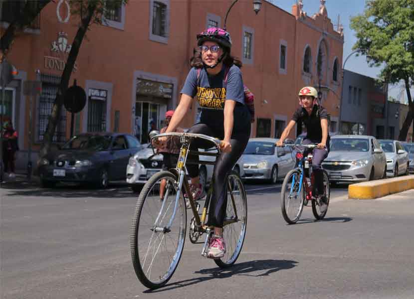 Las bicicletas son parte fundamental de la movilidad en Querétaro. / Foto: Isai López