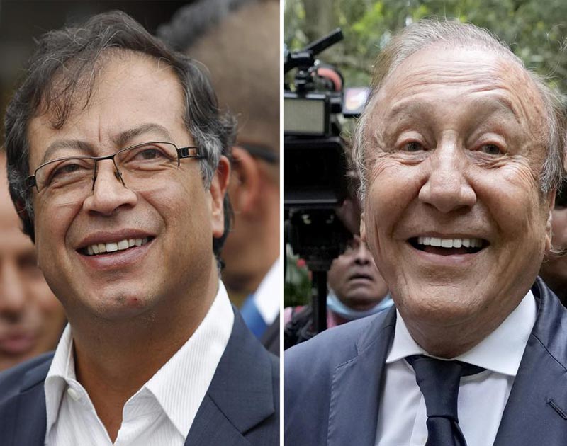 Por primera vez desde 2002, no hay un candidato respaldado por el exmandatario de Colombia, Álvaro Uribe, en la segunda vuelta presidencial. / Foto: AP