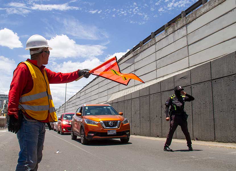 Descartan afectaciones a comercios por obras en 5 de Febrero Foto: Víctor Xochipa