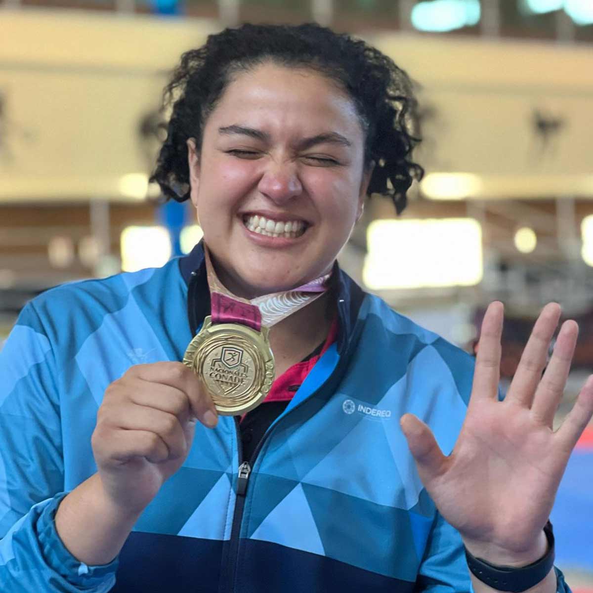 Paloma García obtuvo de forma consecutiva su quinta medalla de oro en esta justa nacional. / Foto: Especial