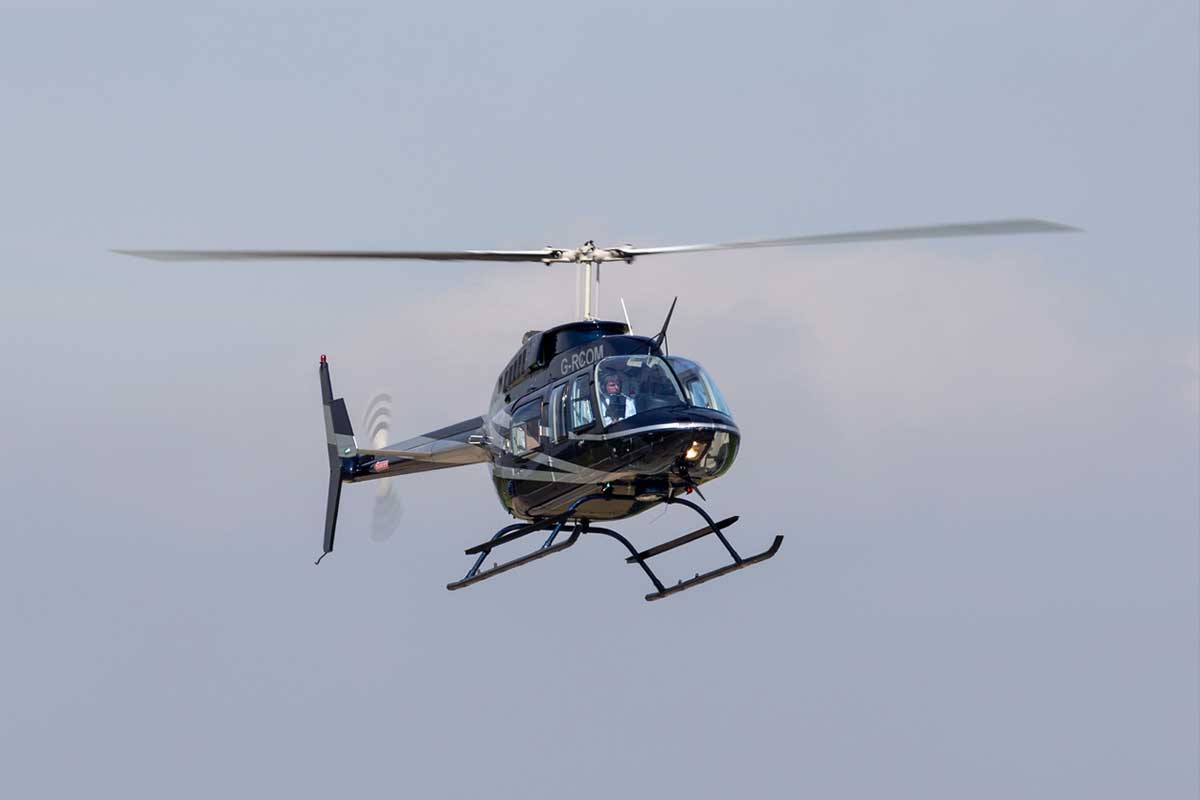 El helicóptero robado es un Bell 206 modelo Jet Ranger con matrícula XB-JSR. / iStock