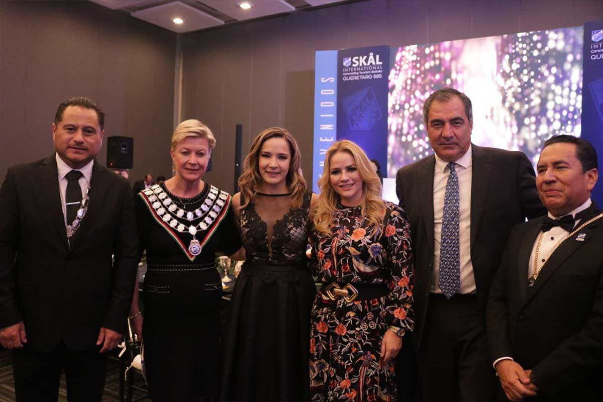 La presidenta del Club Skal Internacional México, Jane Alexandra García, Agradeció el apoyo de la Secretaría de Turismo. / Foto: Especial