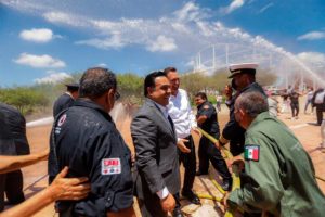 Realizan Ceremonia del 'Día del Bombero' en Querétaro