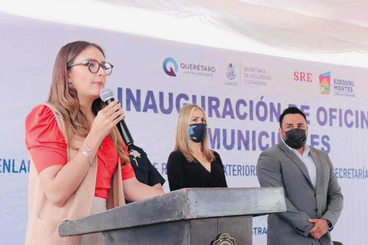 La presidenta municipal Guadalupe Pérez Montes, destacó el apoyo que se ha tenido por parte del Gobierno del estado. / Foto: Especial