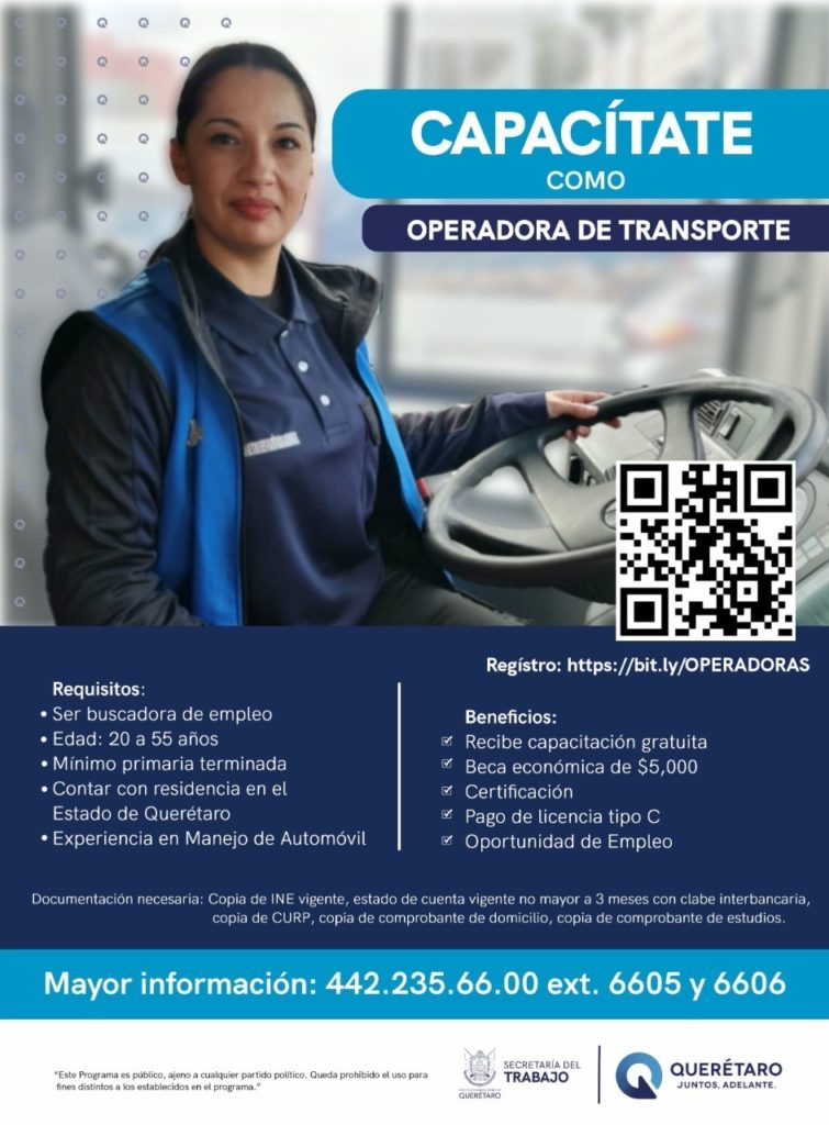 Inicia capacitación para Operadoras del Transporte Público en Querétaro