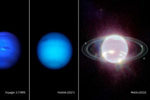 NASA publica nuevas fotos de Neptuno y sus anillos