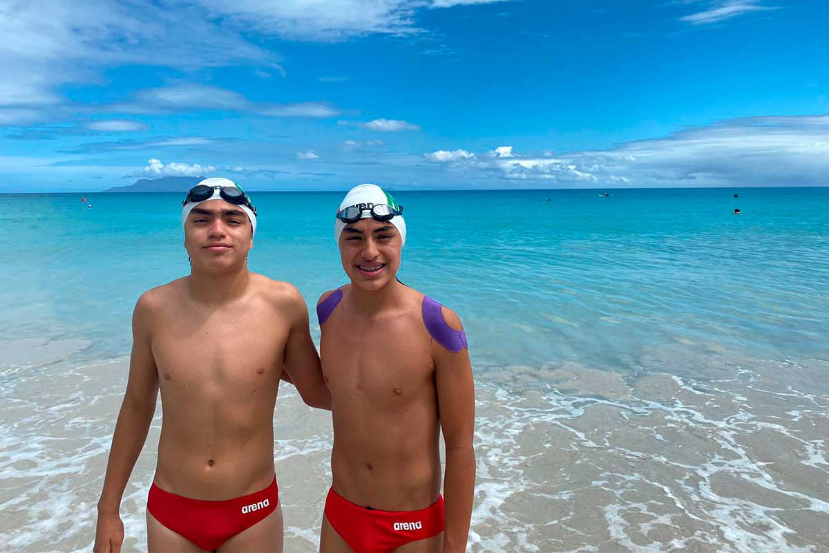 Marco Meléndez y Stefano Miranda competirán en el Campeonato Mundial Junior de Aguas Abiertas. / Especial