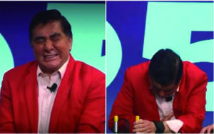 Carlos Bonavides finge infarto en un programa en vivo
