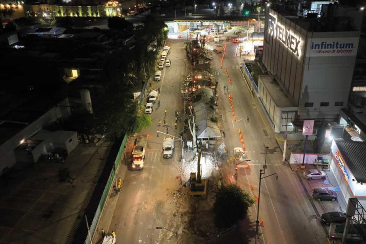 Avenida Zaragoza son derribos locales comerciales por obras de Paseo 5 de Febrero./Foto: Especial