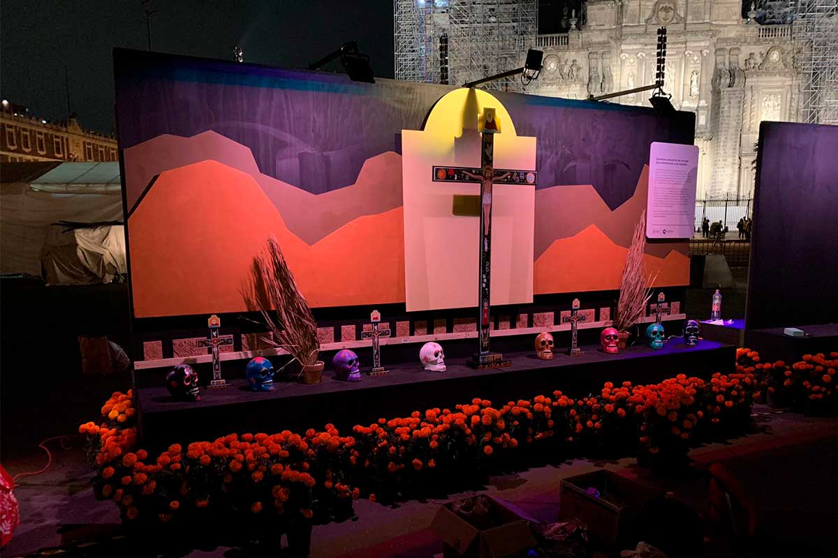 Participa Querétaro en Ofrenda Monumental de Día de Muertos en CDMX / Foto: Especial 