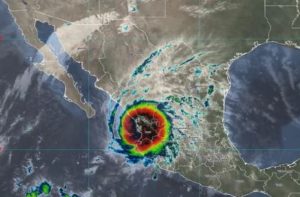 Roslyn ingresó a tierra en Santiago Ixcuintla, Nayarit, como huracán categoría 3