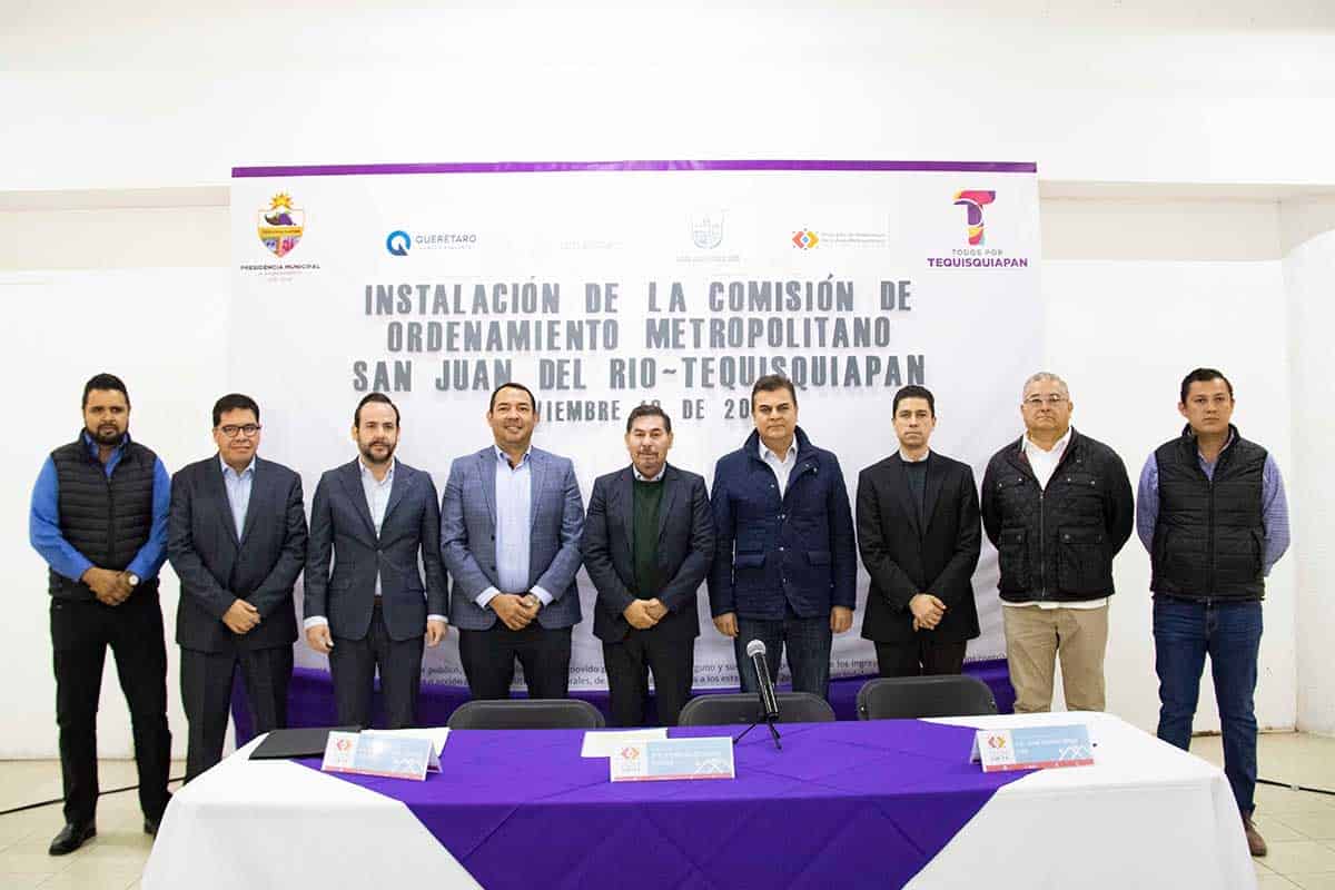 Instalan la Comisión de Ordenamiento Metropolitano de San Juan del Río-Tequisquiapan / Foto: Especial 
