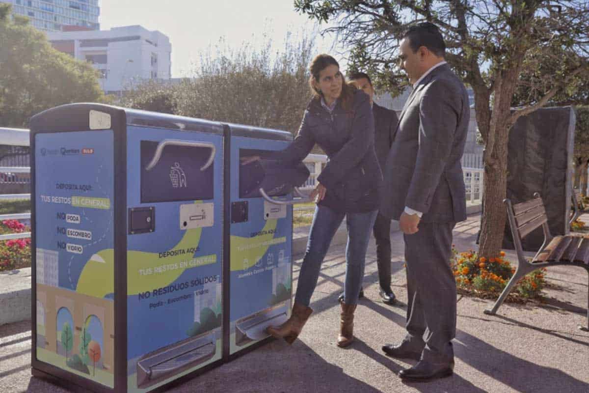 Luis Nava anuncia instalación de 400 Papeleras Solares Compactadoras / Foto: Especial 