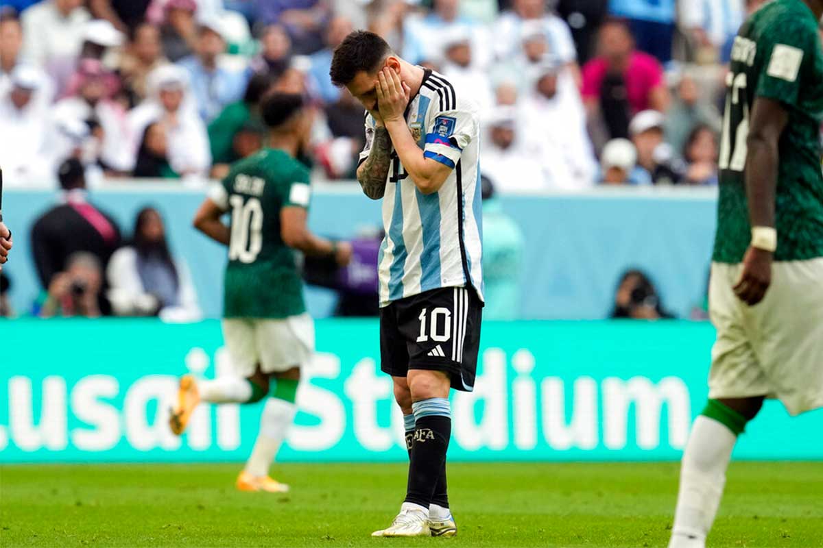 Messi y Argentina caen ante Arabia Saudita 
