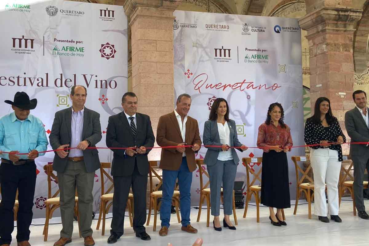 Fue inaugurada la segunda edición del Festival del Vino en Querétaro. / Foto: Miriam Vega