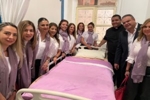 Mujeres industriales y el voluntariado Canacintra entregan equipo al asilo San Sebastián IAP