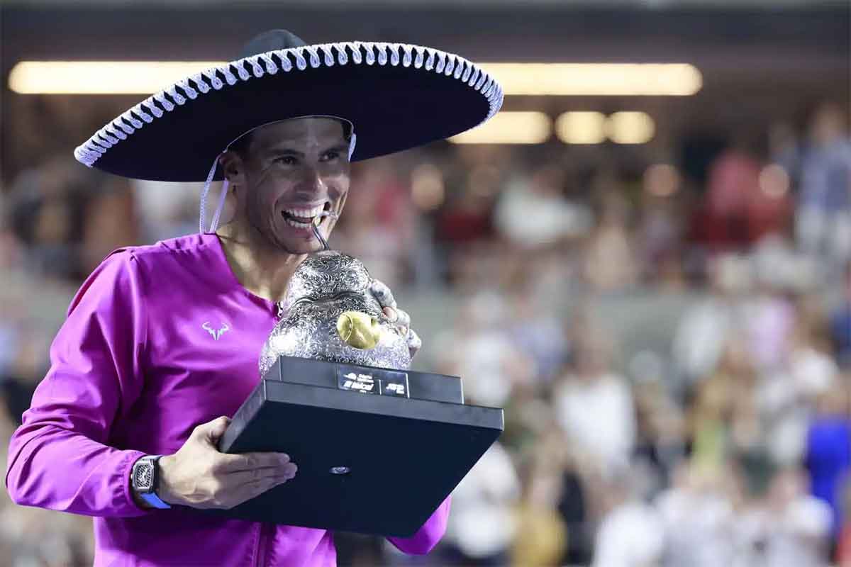 Rafael Nadal se llevó la edición 2022 del Abierto Mexicano de Tenis. / Foto: Especial