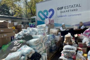 Querétaro recolecta 40 toneladas de ayuda humanitaria para damnificados en Turquía