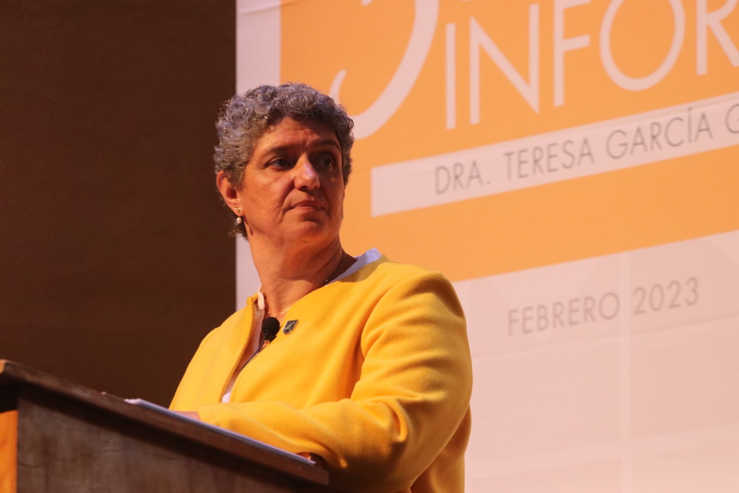 La rectora Teresa García reconoció los cambios de estrategia que trajo consigo el parto estudiantil. Armando Vázquez