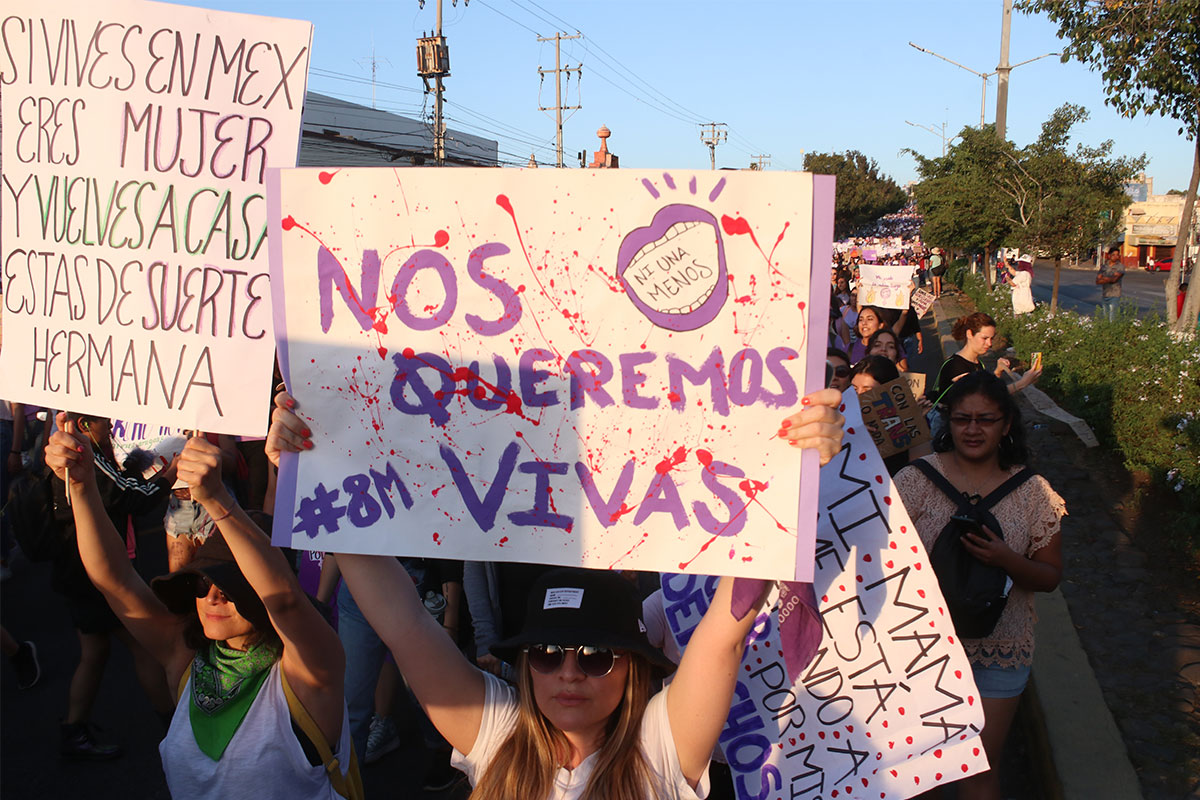 Cerca de 15 mil mujeres en marcha del 8M/Foto: Armando Vázquez