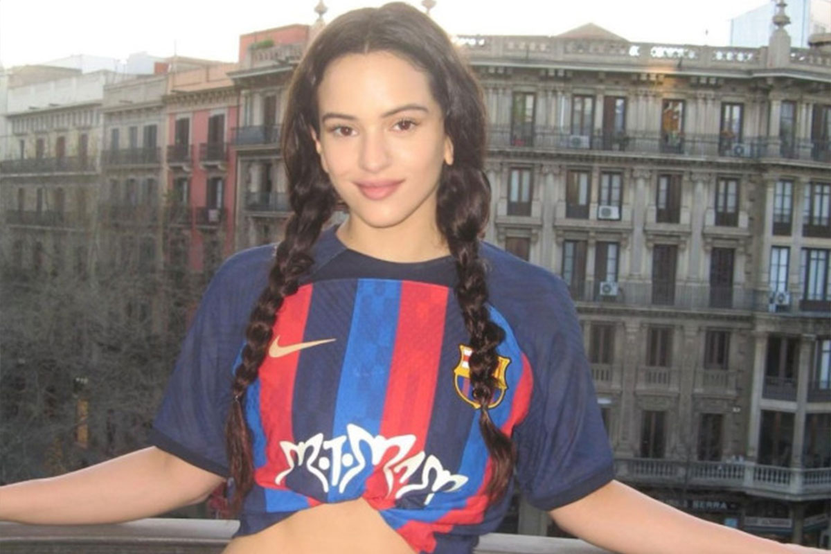 'El fútbol y la música tienen grandes similitudes', afirmó Rosalía. / Instagram (@rosalia.vt)