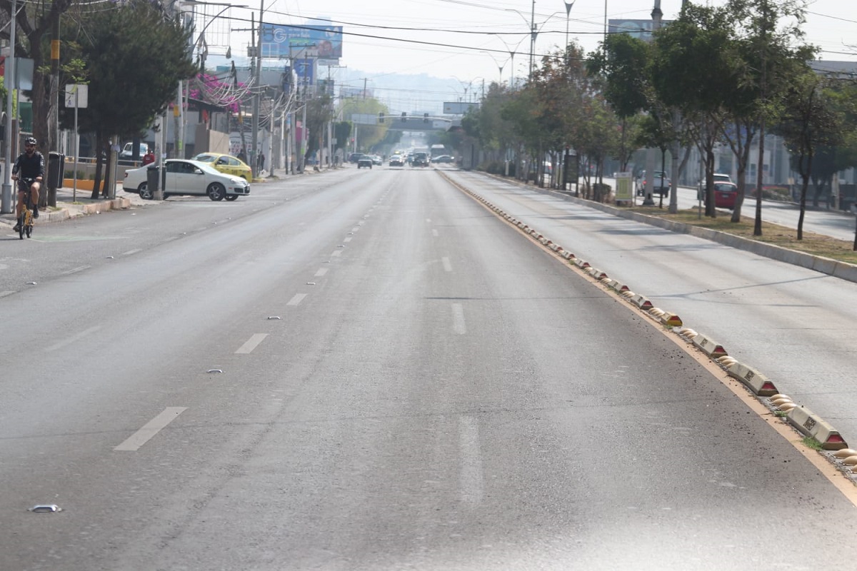 Calles vacías en Querétaro 
