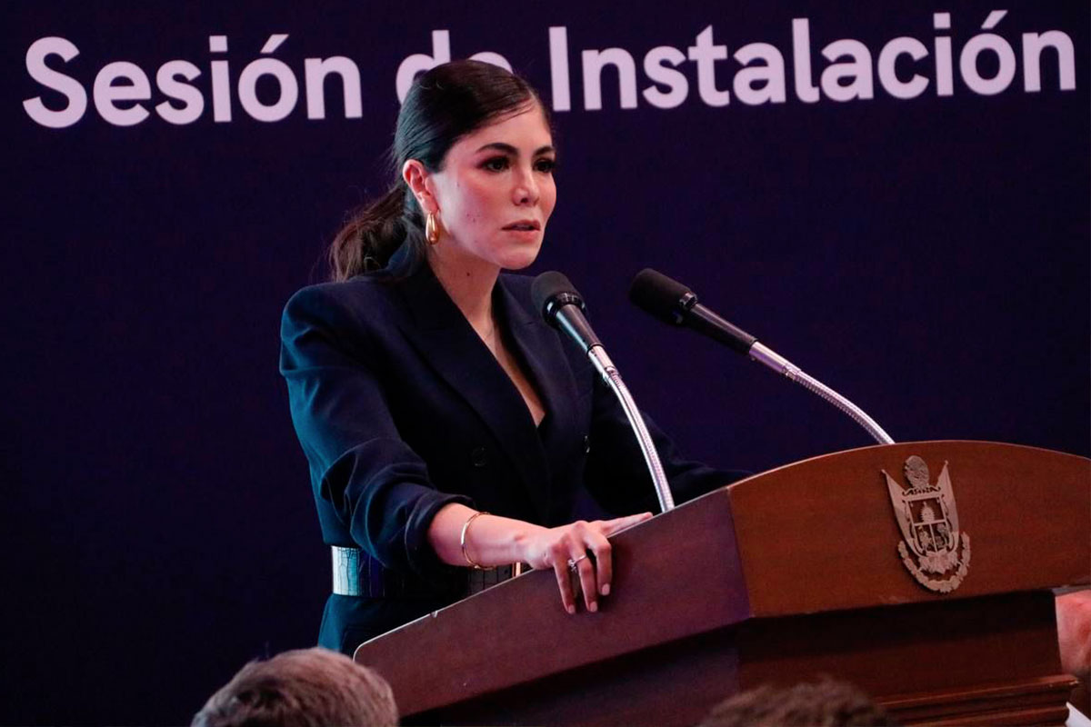 Katia Reséndiz rinde protesta como presidenta del Consejo Consultivo del Agua / Foto: Especial 