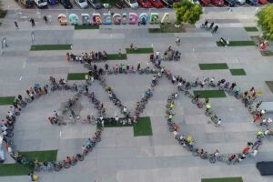 Celebran Día Internacional de la Bicicleta en Corregidora