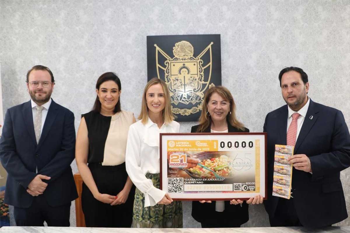 Lotería Nacional emite billete conmemorativo de la Gastronomía de Querétaro / Foto: Especial