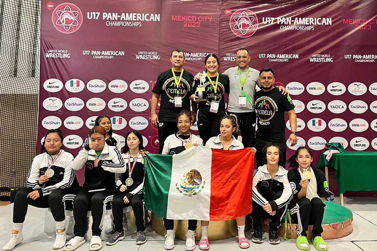Queretanas ganan medalla de plata y bronce en Panamericano de Lucha U17 / Foto: Especial 