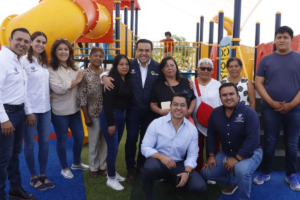 Luis Nava encabeza entrega de nuevo parque Benito Juárez