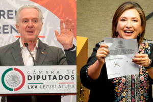 Santiago Creel y Xochitl Gálvez se registran cómo candidatos por la oposición