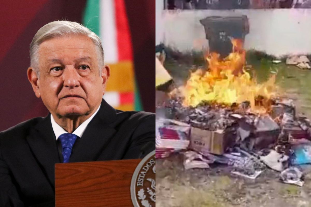 El mandatario acusó desinformación ante la quema de libros en Chiapas. / Cuartoscuro