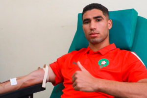 Jugadores de la Selección de Marruecos donan sangre para víctimas de terremoto