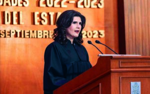 Mariela Ponce rinde 2º informe de actividades en Poder Judicial