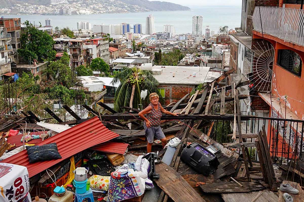 Destrozos por el huracán Otis en Acapulco / Foto: Cuartoscuro 