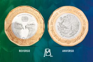 Conoce la moneda de 20 pesos, conmemorativa por los 200 años de relaciones México-EU